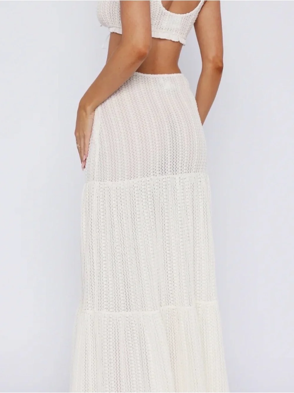 NWT White Fox Boutique Back to Summer Maxi Skirt